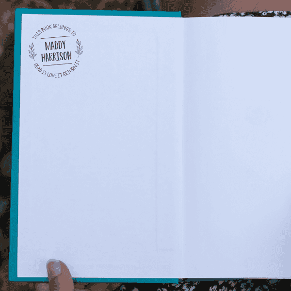 This Book Belongs to Round Branch Teacher Stamp Impression