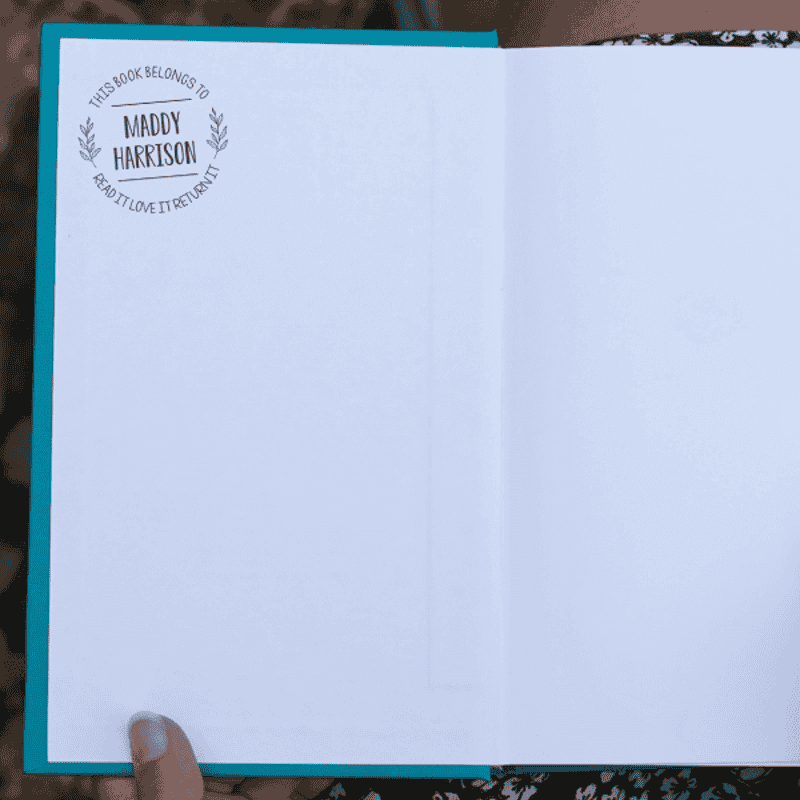 This Book Belongs to Round Branch Teacher Stamp Impression