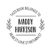 This Book Belongs to Round Branch Teacher Stamp