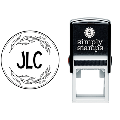 Custom Monogrammed Library Stamp - alternate view