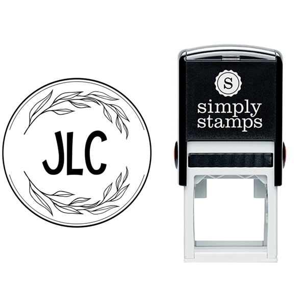 Custom Monogrammed Library Stamp Lifestyle