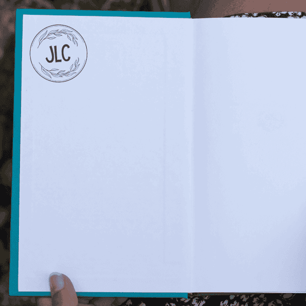 Custom Monogrammed Library Stamp Impression