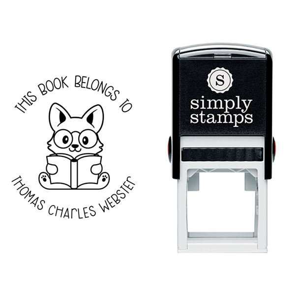This Book Belongs to Cute Fox Teacher Stamp Lifestyle