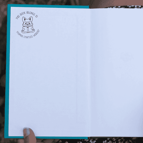 This Book Belongs to Cute Fox Teacher Stamp Impression
