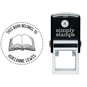 This Book Belongs to Dot Outline Teacher Stamp Lifestyle
