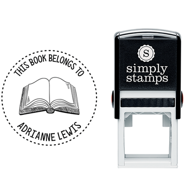 This Book Belongs to Dot Outline Teacher Stamp - alternate view