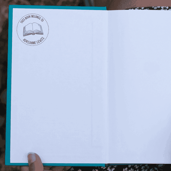 This Book Belongs to Dot Outline Teacher Stamp Impression