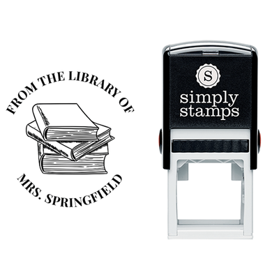 From the Library of Library Books Teacher Stamp - alternate view