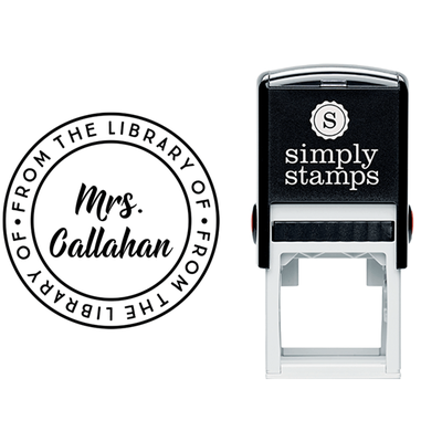 From the Library of Lively Script Teacher Stamp - alternate view