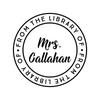 From the Library of Lively Script Teacher Stamp