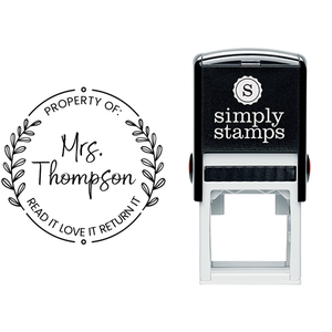 Property of Mainstream Script Teacher Stamp Lifestyle
