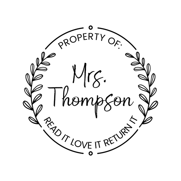 Property of Mainstream Script Teacher Stamp