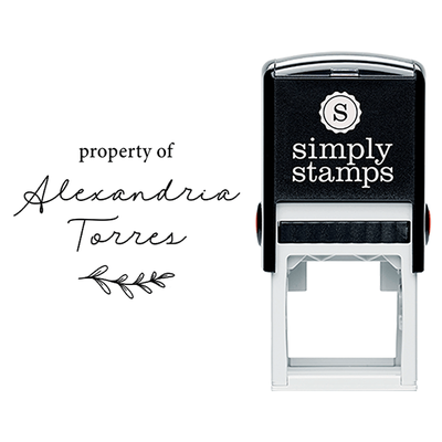 Property of Minimal Script Teacher Stamp - alternate view