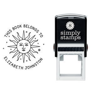 This Book Belongs to Modern Sun Teacher Stamp Lifestyle