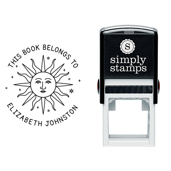 This Book Belongs to Modern Sun Teacher Stamp Lifestyle