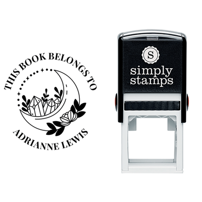 This Book Belongs to Moon Crystal Teacher Stamp - alternate view