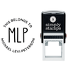 This Book Belongs to Monogrammed Teacher Stamp Lifestyle