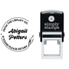 From the Library of Retro Branch Teacher Stamp Lifestyle