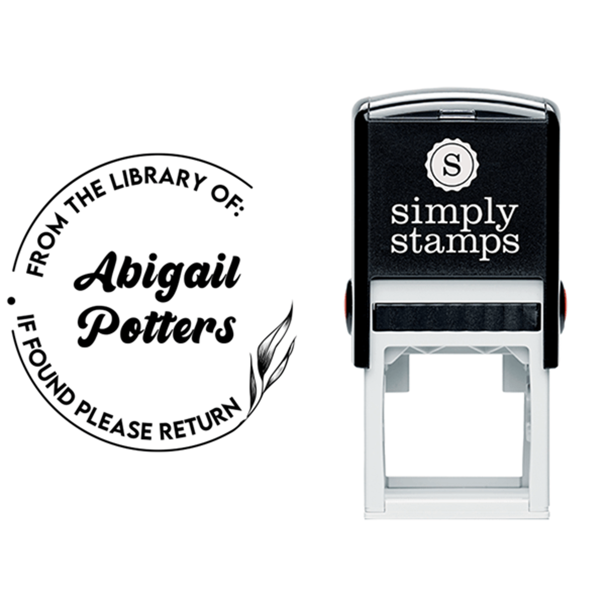 From the Library of Retro Branch Teacher Stamp Lifestyle