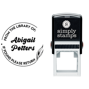 From the Library of Retro Branch Teacher Stamp Lifestyle