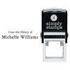 From the Library of Minimal Script Teacher Stamp Lifestyle