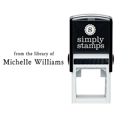 From the Library of Minimal Script Teacher Stamp - alternate view