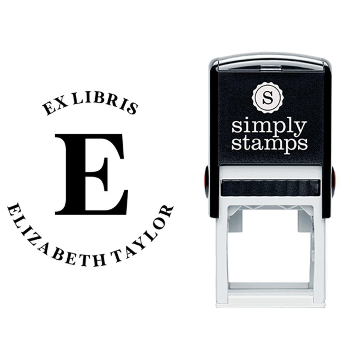 From the Library of Serif Teacher Stamp Lifestyle