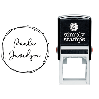 Custom Name Library Stamp - alternate view