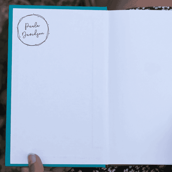 Custom Name Library Stamp Impression