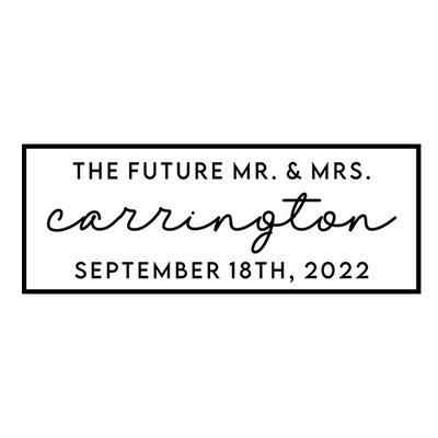 Rustic Script Address Stamp