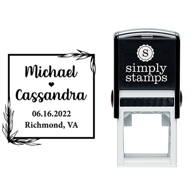 Save the Date Branch Outline Address Stamp - alternate view