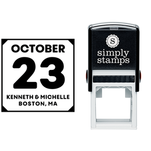 Save the Date Calendar Address Stamp Lifestyle