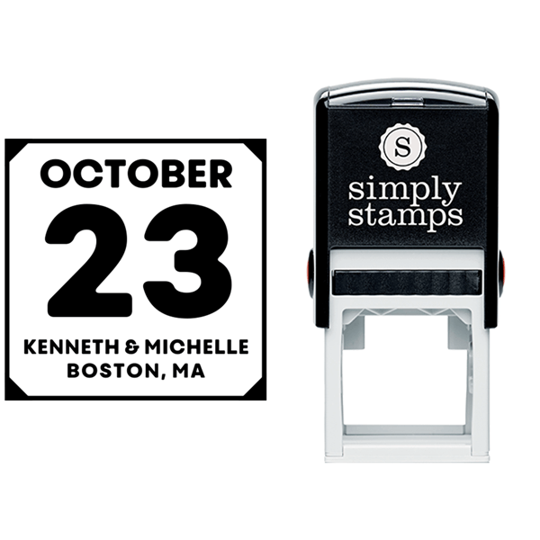 Save the Date Calendar Address Stamp Lifestyle