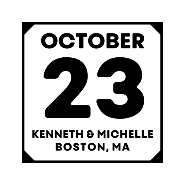Save the Date Calendar Address Stamp