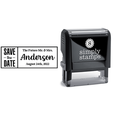 Save the Date Future Mr. & Mrs. Address Stamp - alternate view