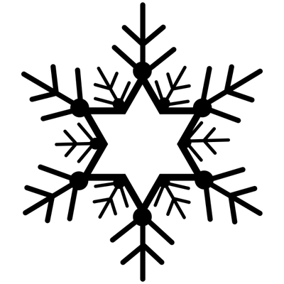 Star of David Snowflake Craft Stamp