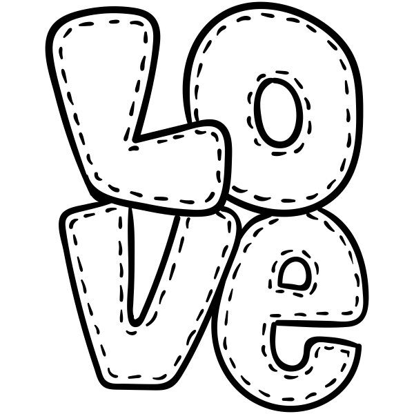Stitched Love Craft Stamp