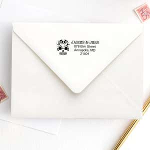 Sugar Skull Twenty Five Address Stamp Imprint Example