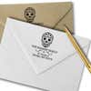 Sugar Skull Tucker Return Address Stamp Imprint Example