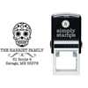 Sugar Skull Tucker Return Address Stamp Body and Design