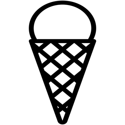 Ice Cream Cone Craft Stamp