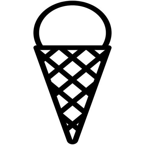 Ice Cream Cone Craft Stamp
