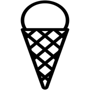 Ice Cream Cone Craft Stamp