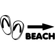 Beach Flip Flops Craft Stamp