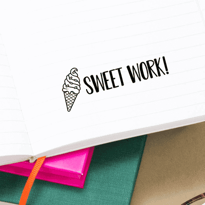 Sweet Work Teacher Stamp - alternate view