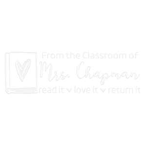 Light Impression of Square From the Classroom Of Custom Book Embosser with Hearts