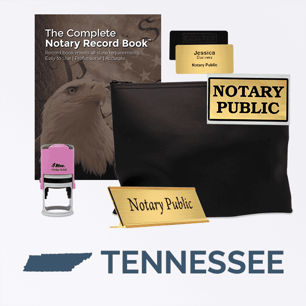 Tennessee Pink Deluxe Notary Kit