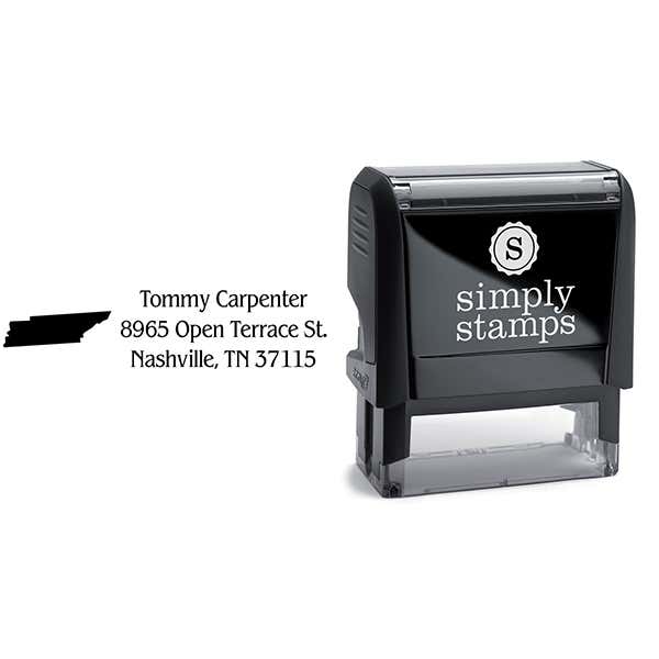 Tennessee Return Address Stamp Body and Design