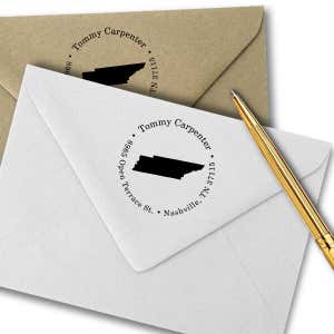 Tennessee Round Address Stamp Imprint Example