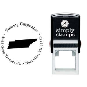 Tennessee Round Address Stamp Body and Design